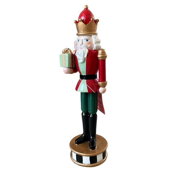 Martha Stewart CHRISTMAS NUTCRACKER 14in Red Green Traditional HOLIDAY Decor - Picture 10 of 15